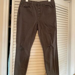 Size 13 Mudd pants gray/army green